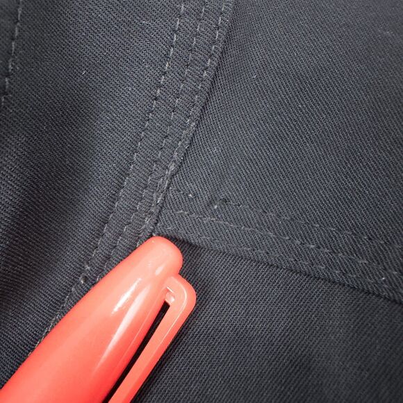 Susan Graver Style Twill Snap Front Lightweight Jacket Womens 1X Black A6223 - Picture 6 of 16